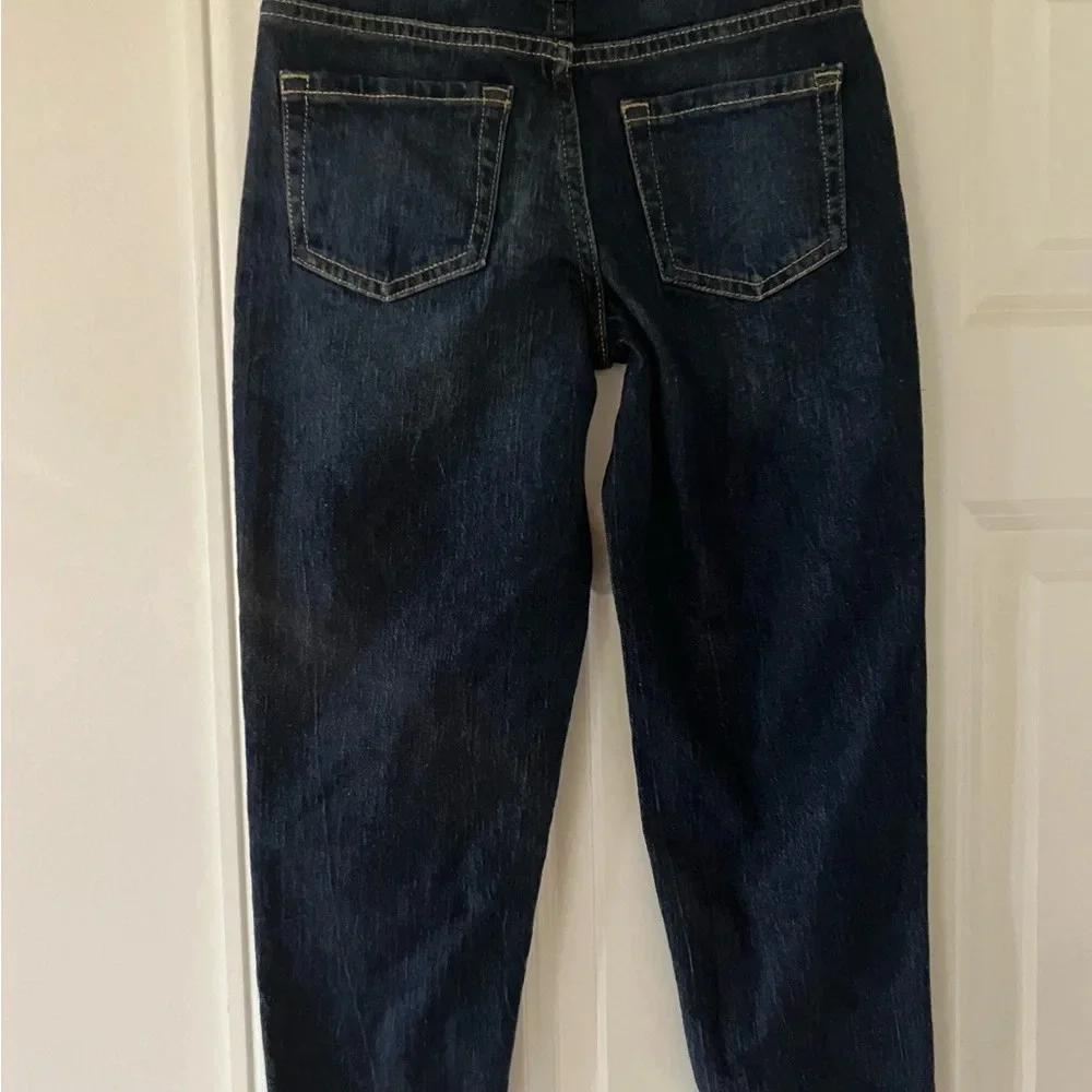 🐱 NWT Cat & Jack Girls’ Ankle Straight Stretch Denim Blue Jeans (7)